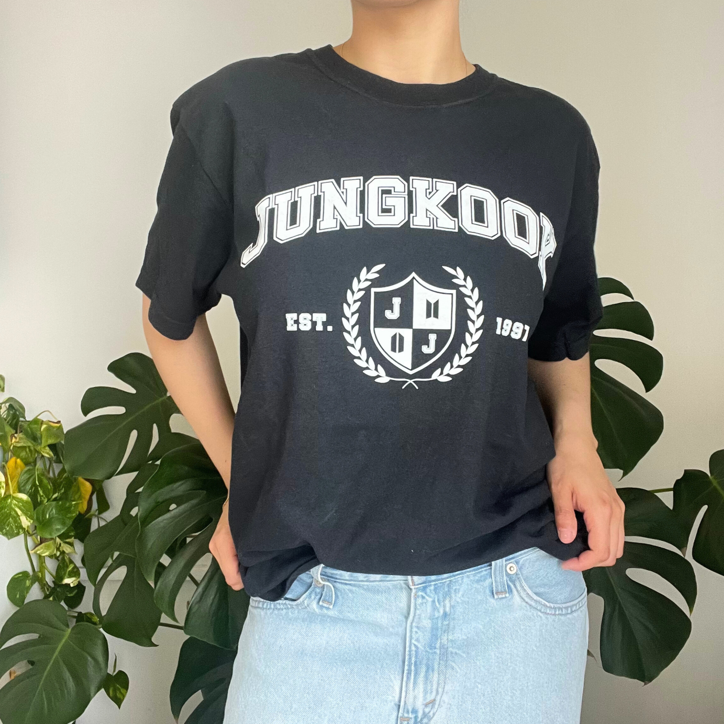 jungkook university t-shirt