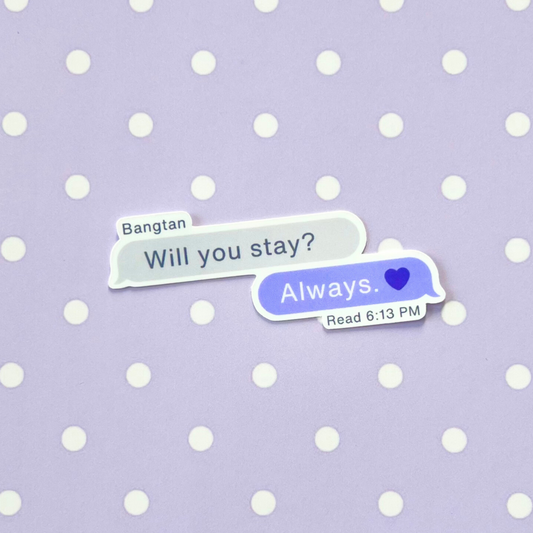 take two text message | waterproof sticker