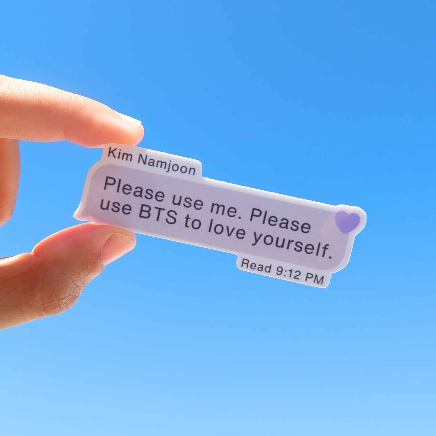 namjoon | love yourself text | waterproof sticker